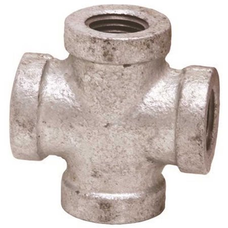 PROPLUS 3/4 Galvanized Malleable Cross Silver 44346